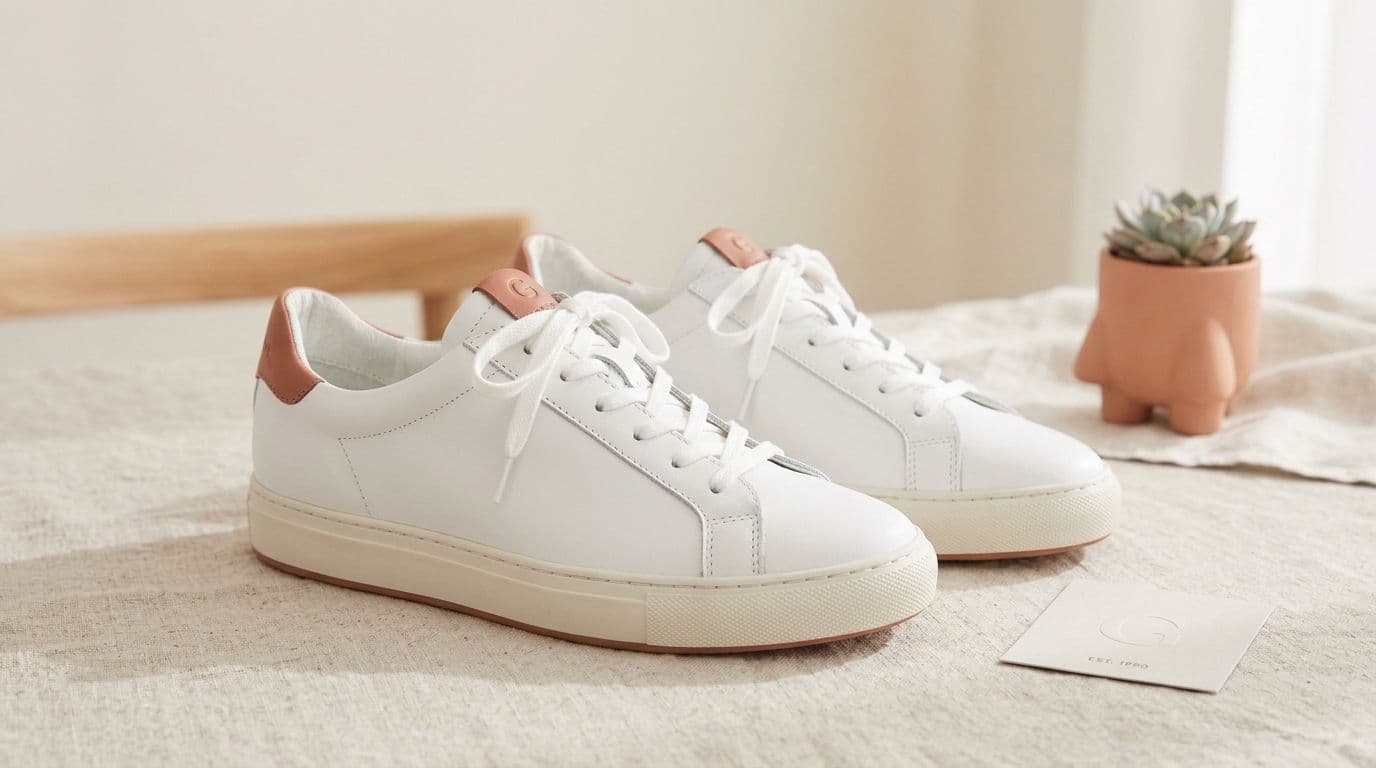 Градски Sneaker с кафяв акцент